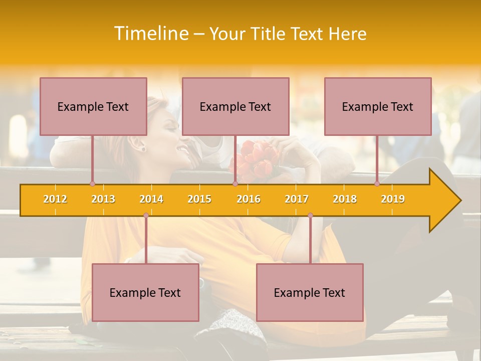 Flirt Date Flower PowerPoint Template