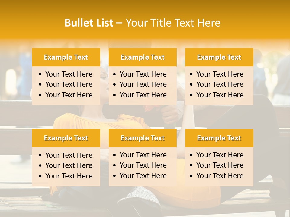 Flirt Date Flower PowerPoint Template