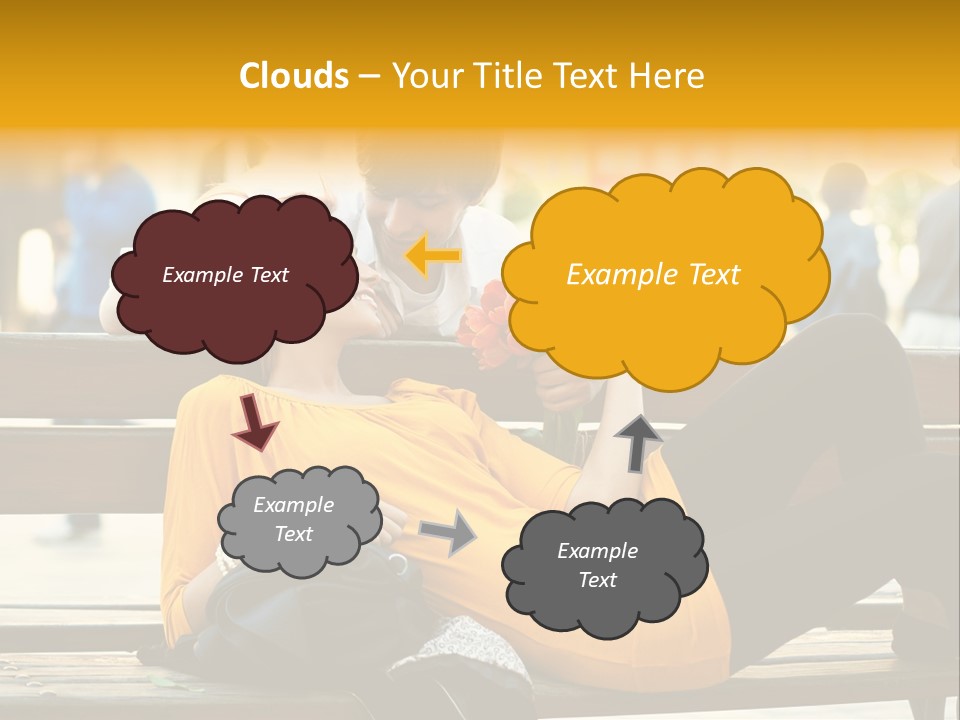 Flirt Date Flower PowerPoint Template