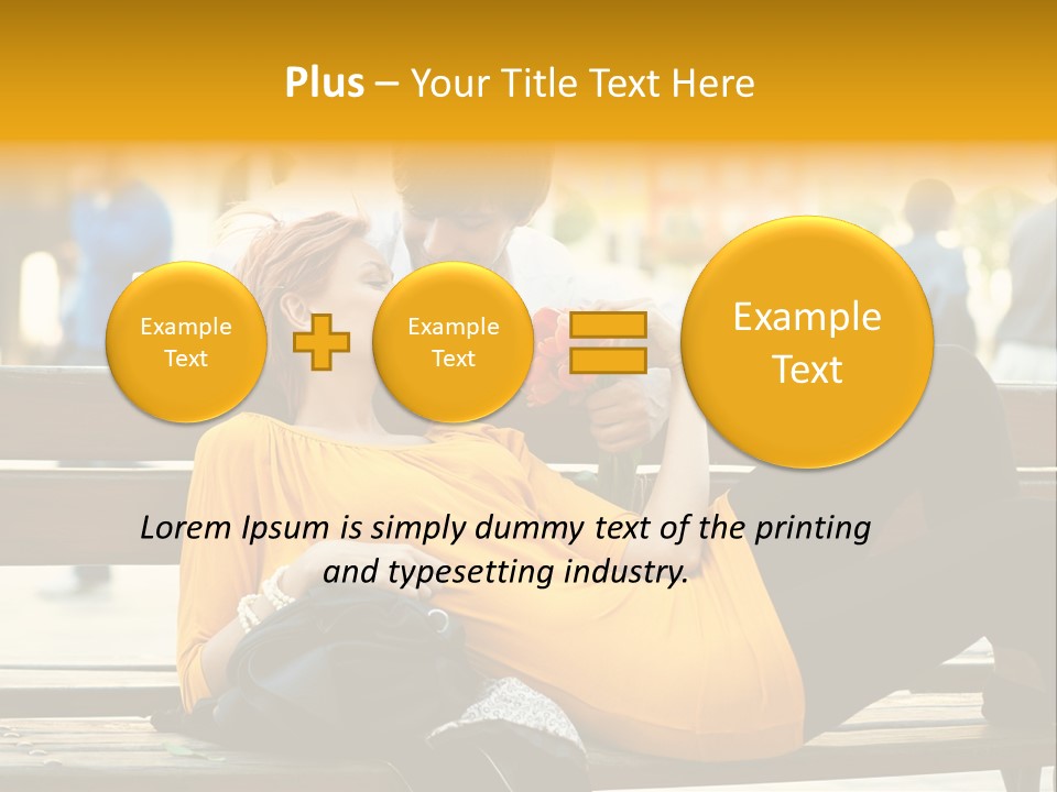 Flirt Date Flower PowerPoint Template