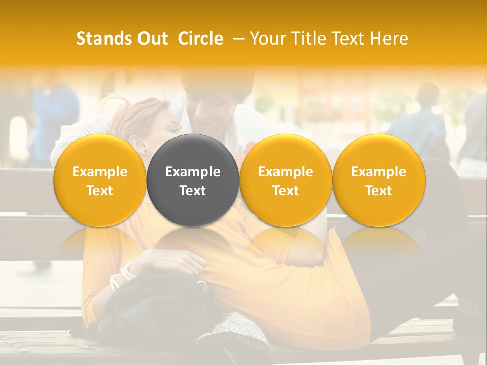 Flirt Date Flower PowerPoint Template