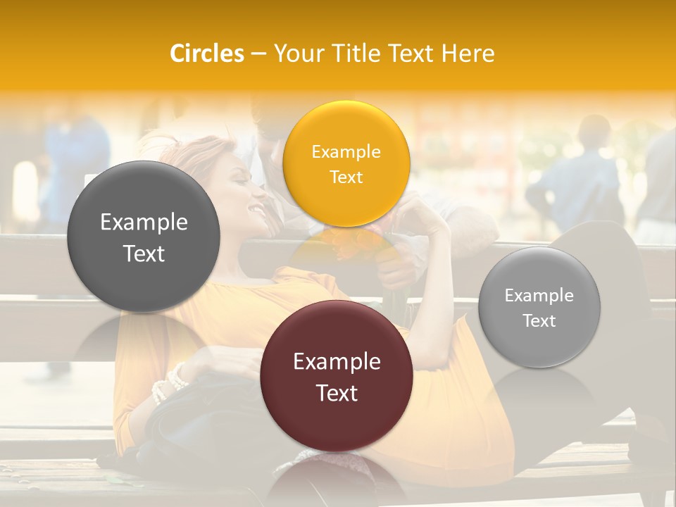 Flirt Date Flower PowerPoint Template