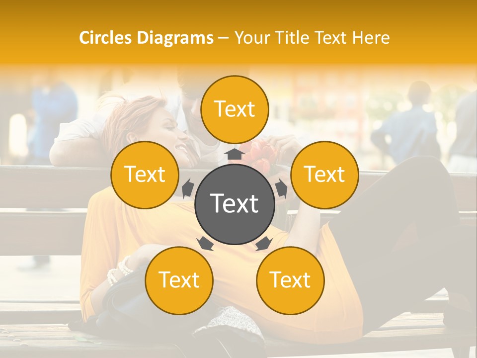 Flirt Date Flower PowerPoint Template