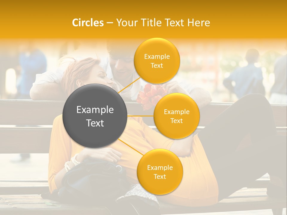 Flirt Date Flower PowerPoint Template