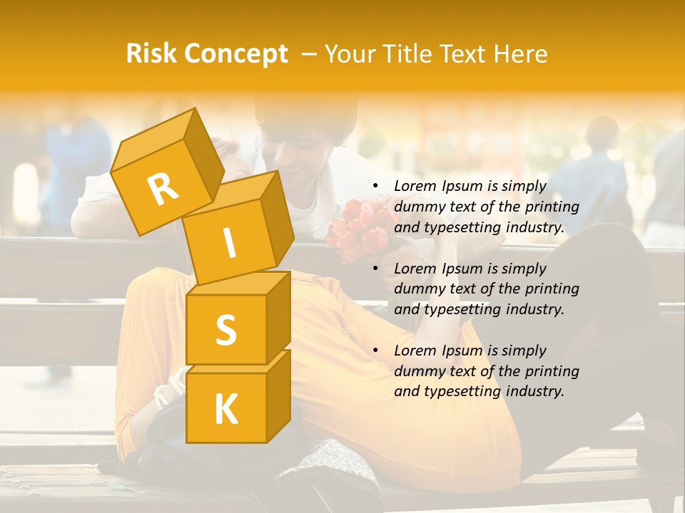 Flirt Date Flower PowerPoint Template