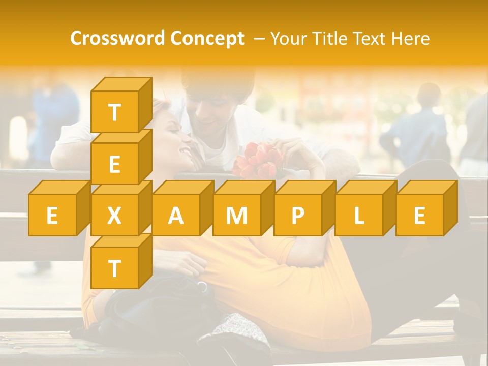 Flirt Date Flower PowerPoint Template