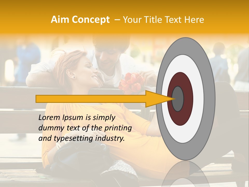 Flirt Date Flower PowerPoint Template