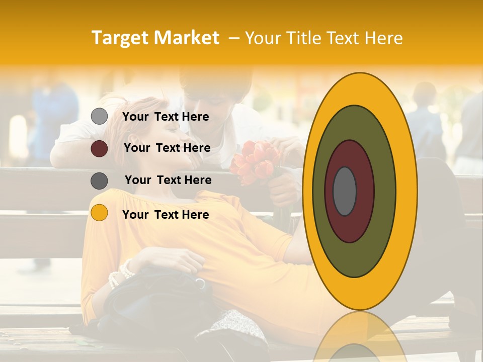 Flirt Date Flower PowerPoint Template