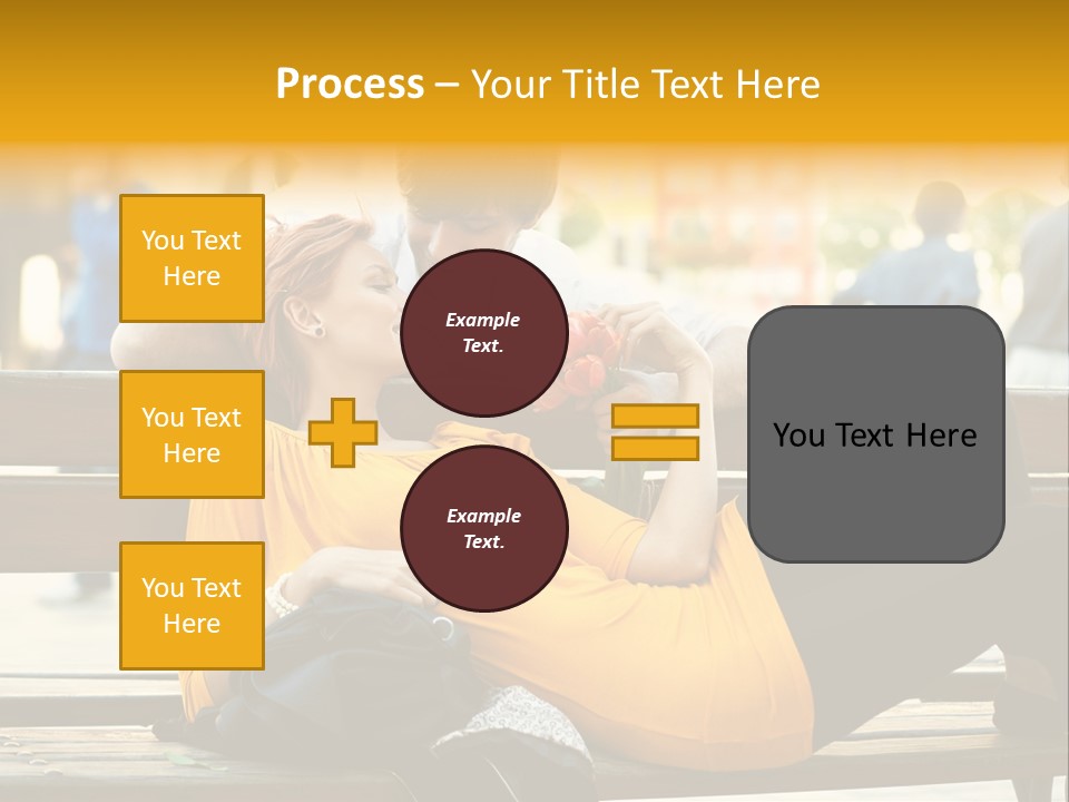 Flirt Date Flower PowerPoint Template