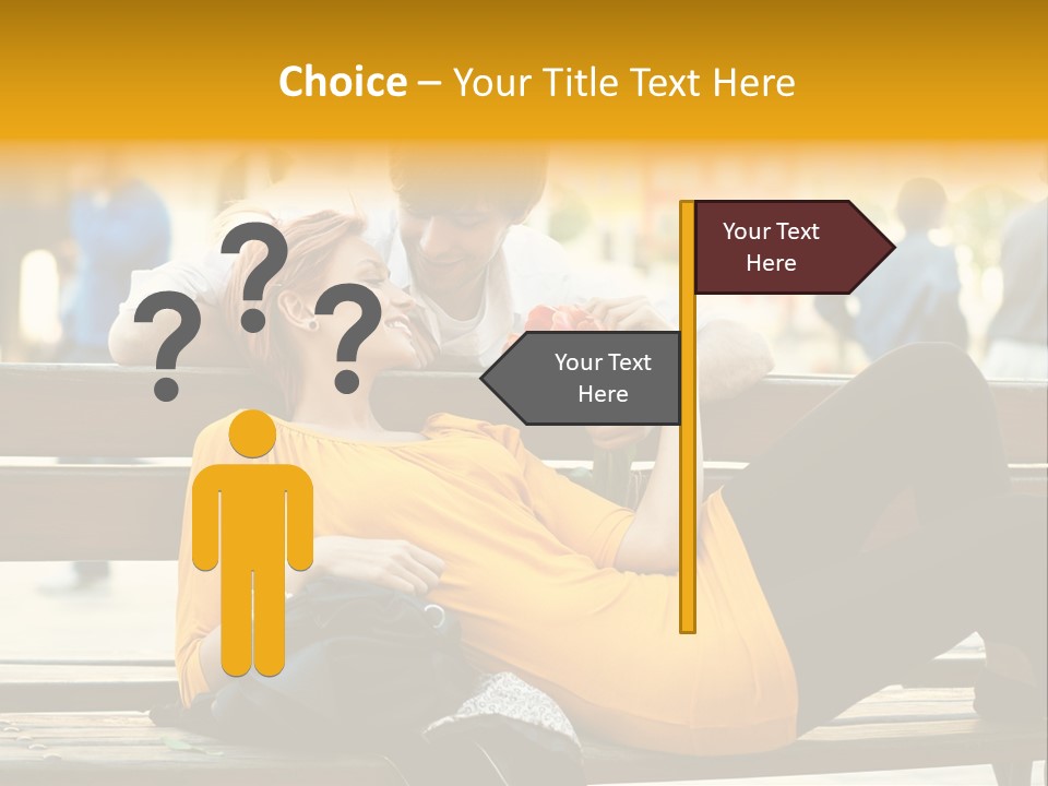 Flirt Date Flower PowerPoint Template