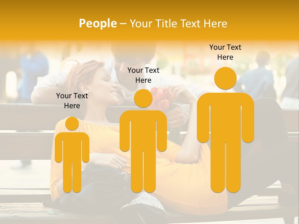 Flirt Date Flower PowerPoint Template