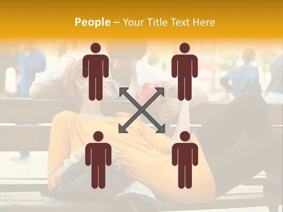 Flirt Date Flower PowerPoint Template