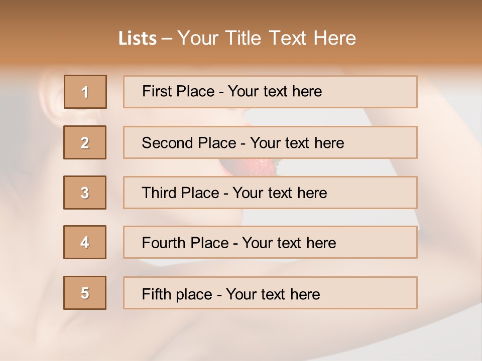 Bright Flirt Hungry PowerPoint Template