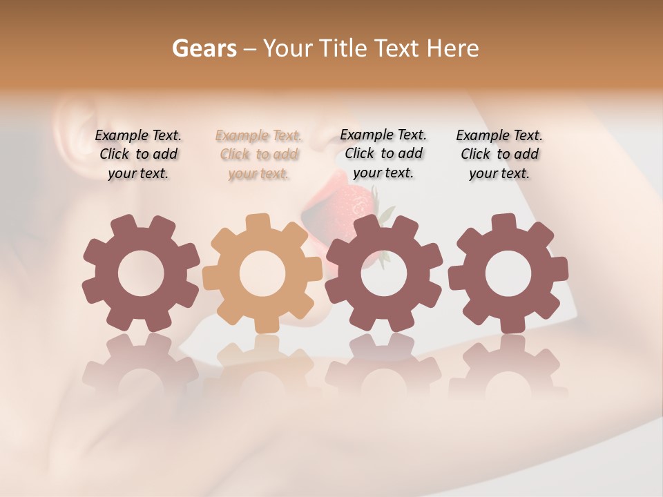 Bright Flirt Hungry PowerPoint Template