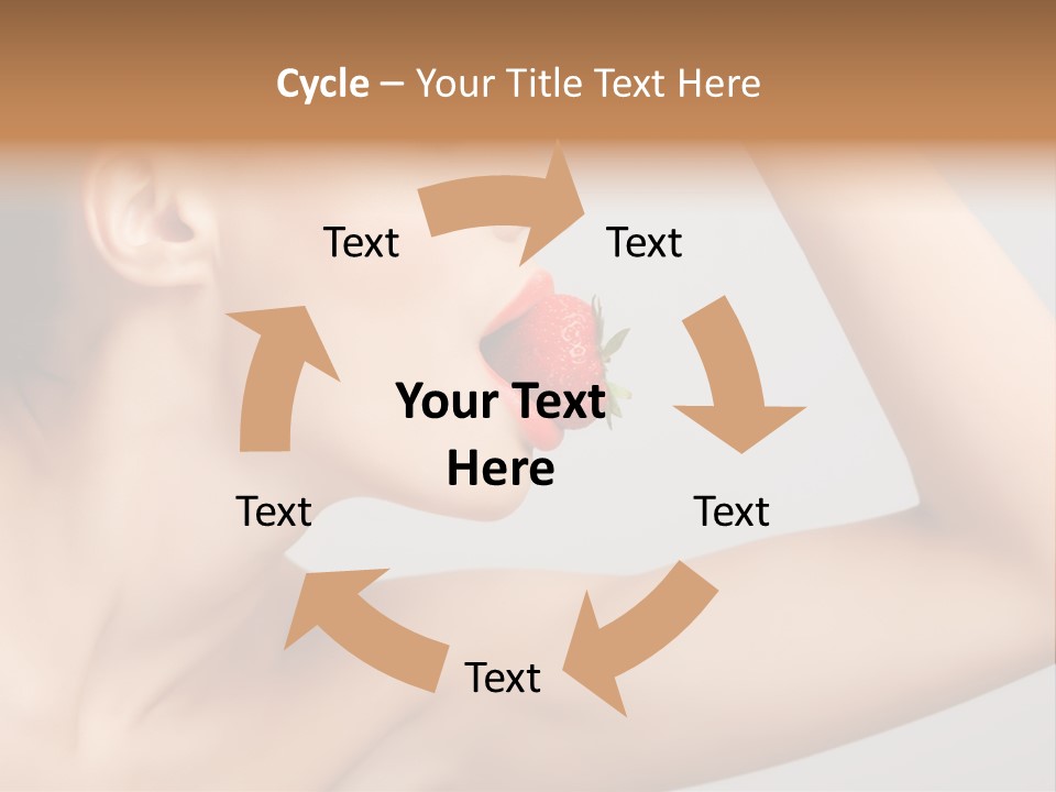 Bright Flirt Hungry PowerPoint Template