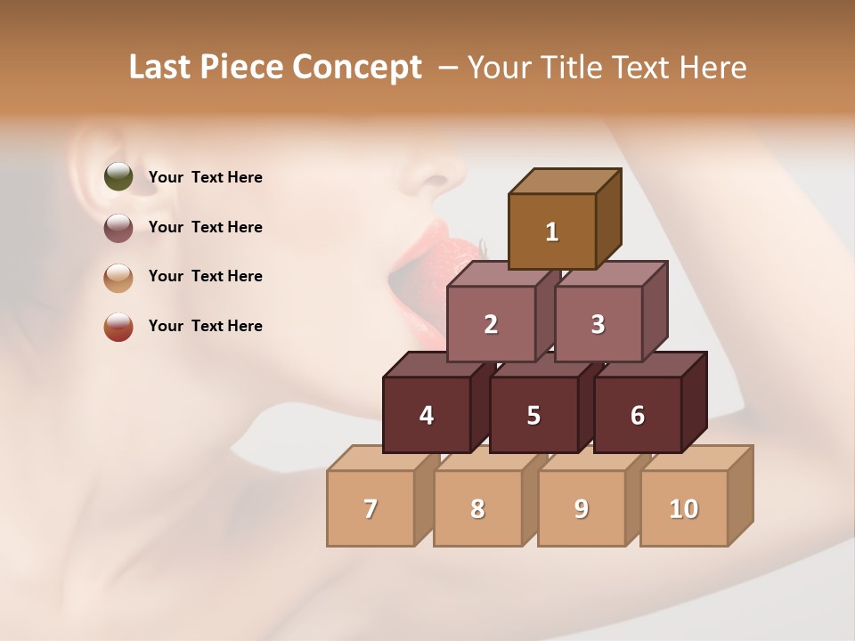 Bright Flirt Hungry PowerPoint Template