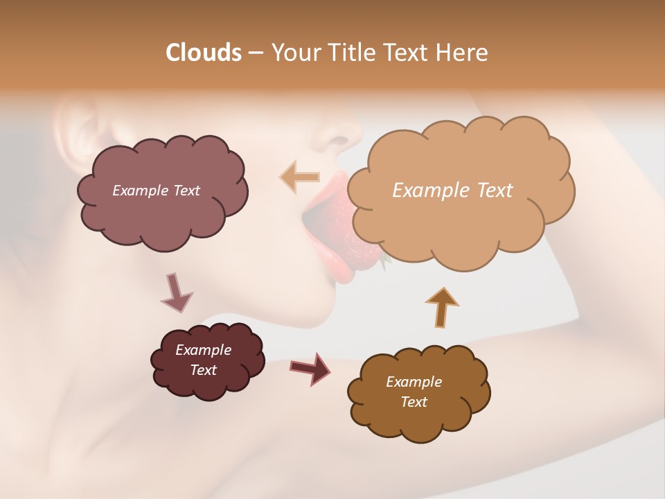 Bright Flirt Hungry PowerPoint Template