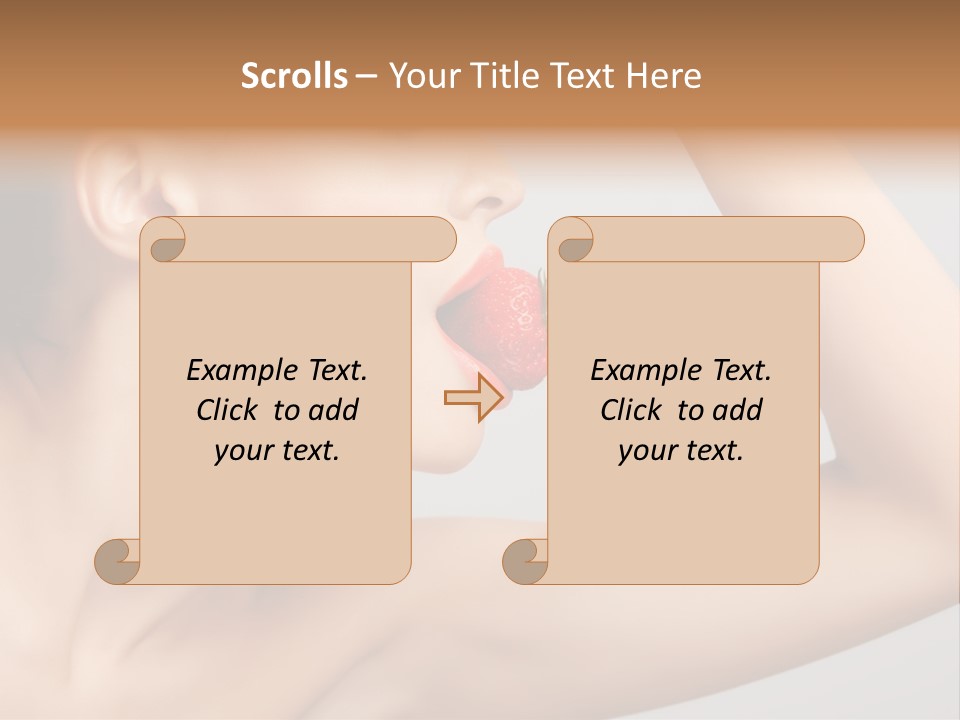Bright Flirt Hungry PowerPoint Template
