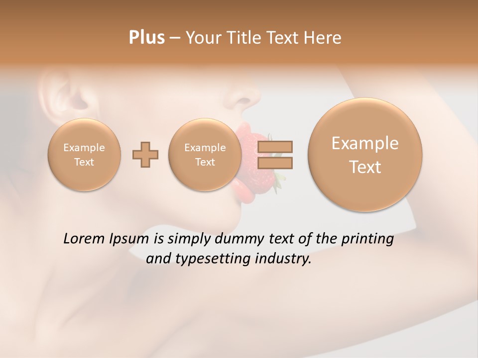 Bright Flirt Hungry PowerPoint Template