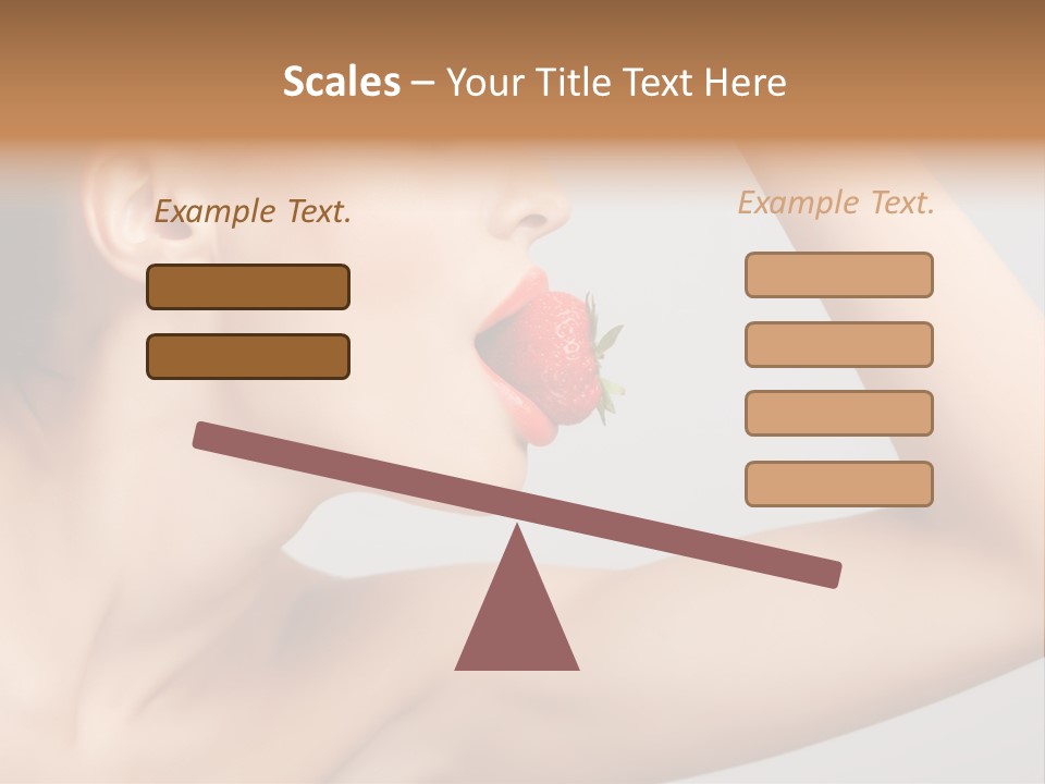 Bright Flirt Hungry PowerPoint Template