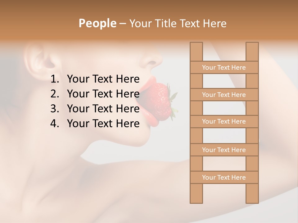 Bright Flirt Hungry PowerPoint Template