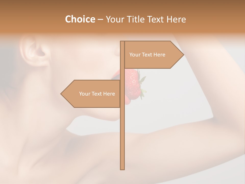 Bright Flirt Hungry PowerPoint Template