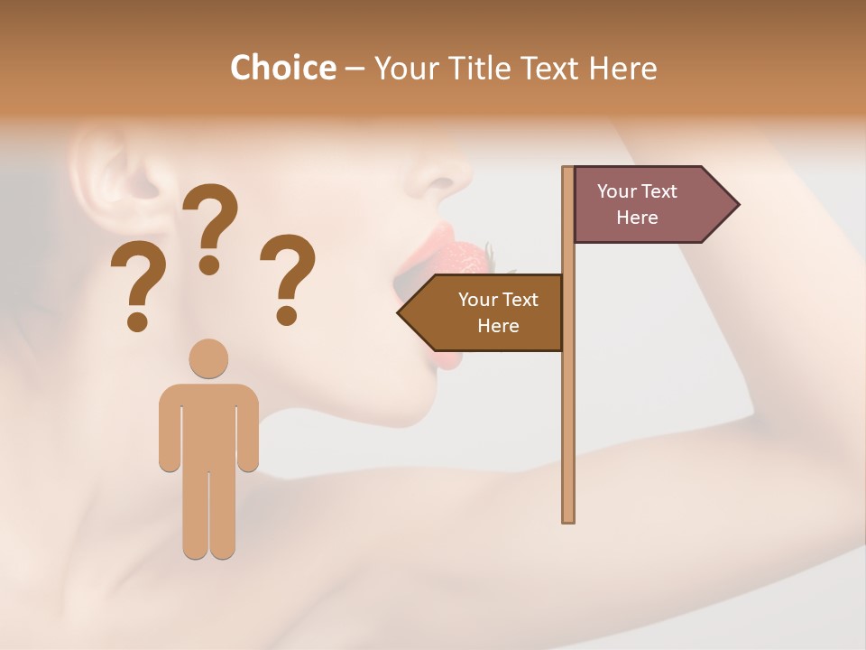 Bright Flirt Hungry PowerPoint Template