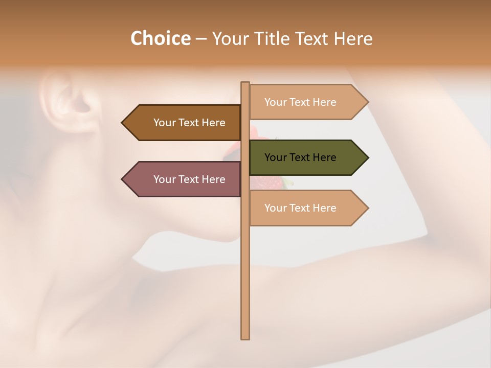 Bright Flirt Hungry PowerPoint Template