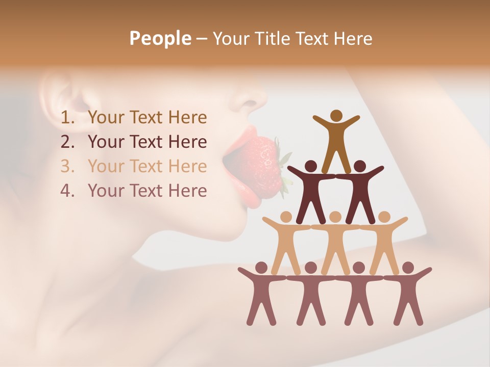 Bright Flirt Hungry PowerPoint Template