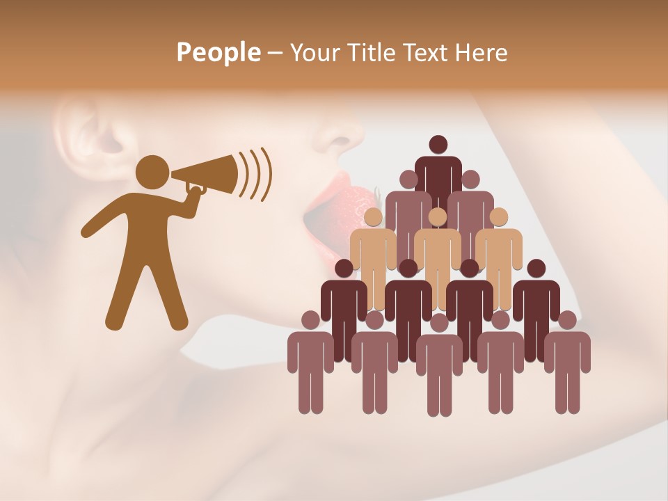 Bright Flirt Hungry PowerPoint Template