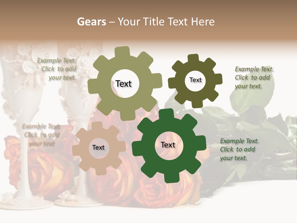 Roses Valentines Space PowerPoint Template