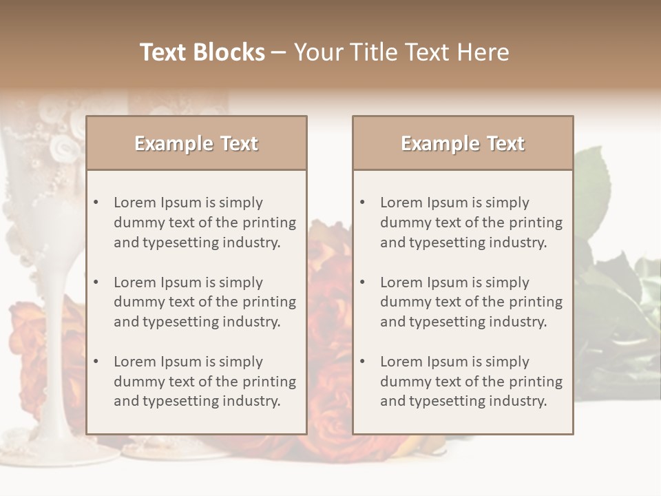 Roses Valentines Space PowerPoint Template