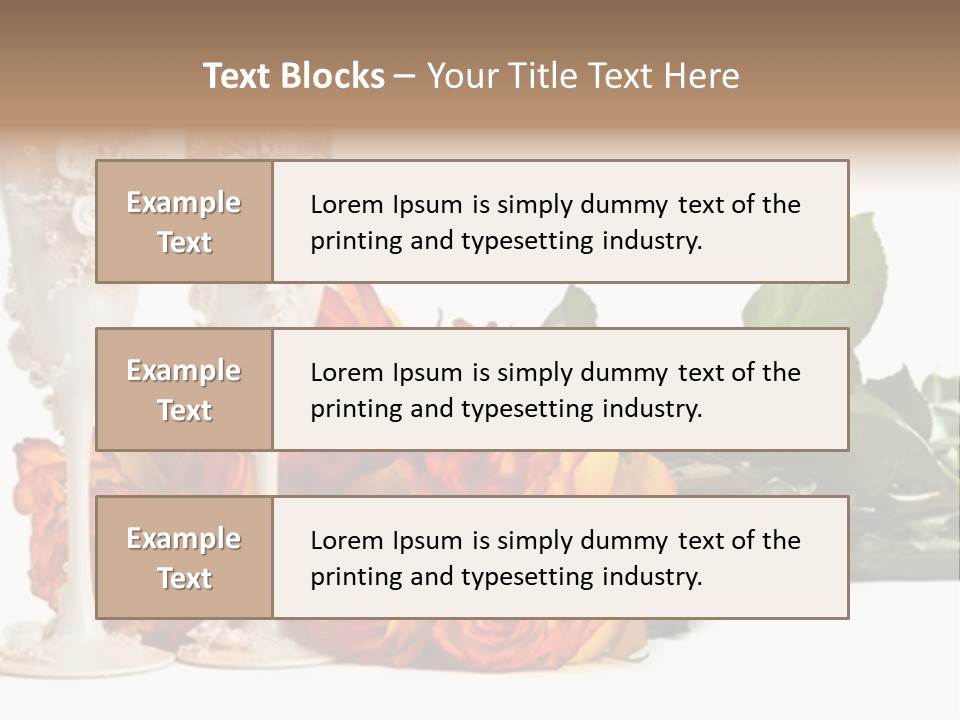 Roses Valentines Space PowerPoint Template