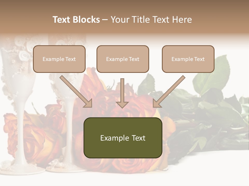 Roses Valentines Space PowerPoint Template