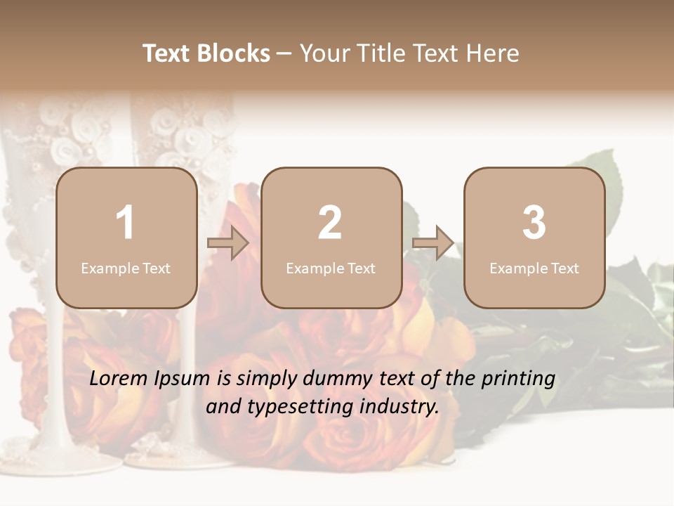 Roses Valentines Space PowerPoint Template