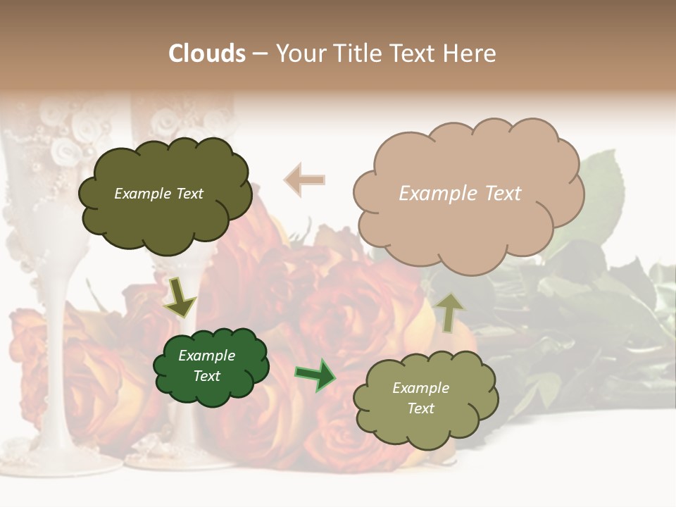 Roses Valentines Space PowerPoint Template