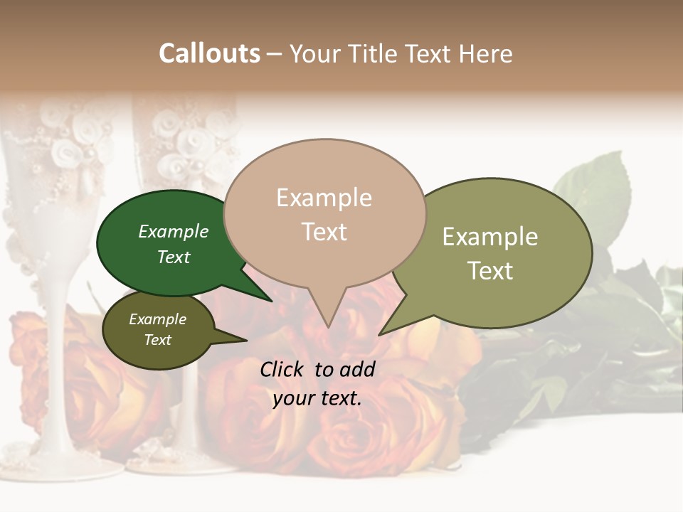 Roses Valentines Space PowerPoint Template