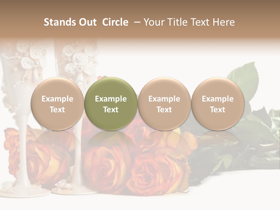 Roses Valentines Space PowerPoint Template