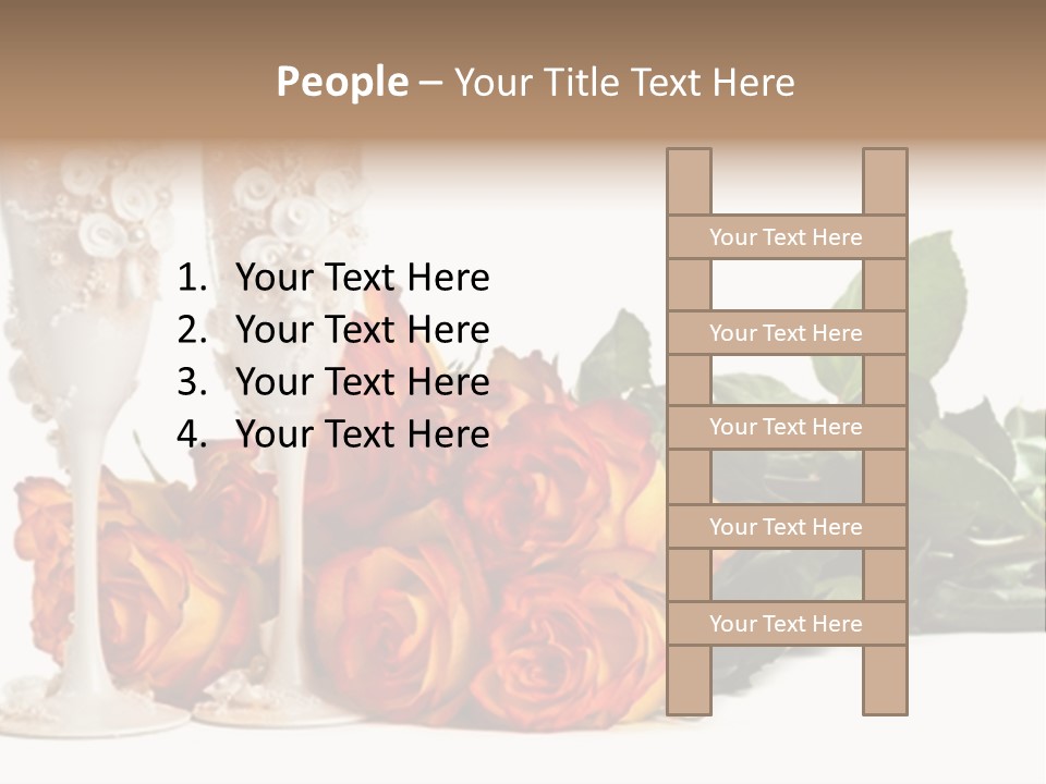 Roses Valentines Space PowerPoint Template