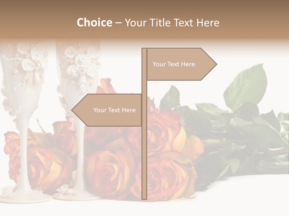 Roses Valentines Space PowerPoint Template