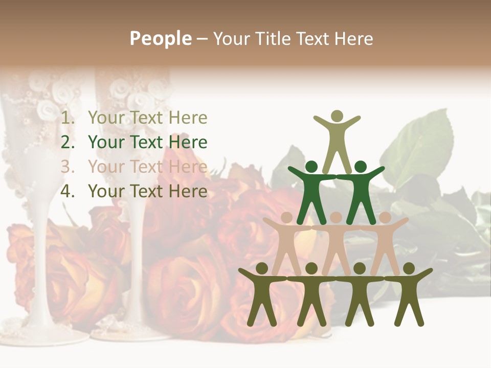 Roses Valentines Space PowerPoint Template