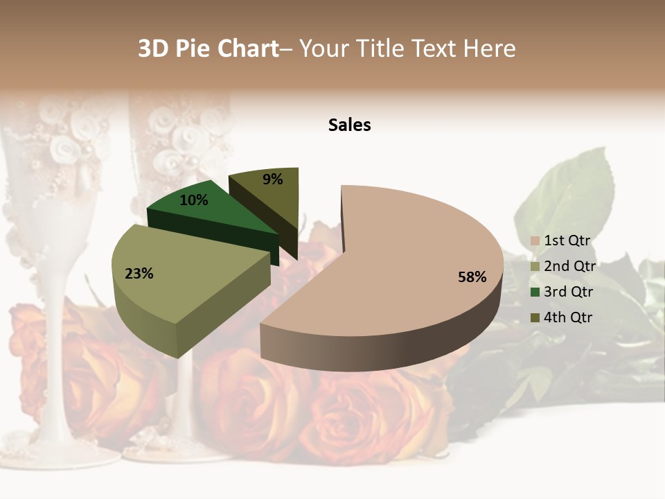 Roses Valentines Space PowerPoint Template