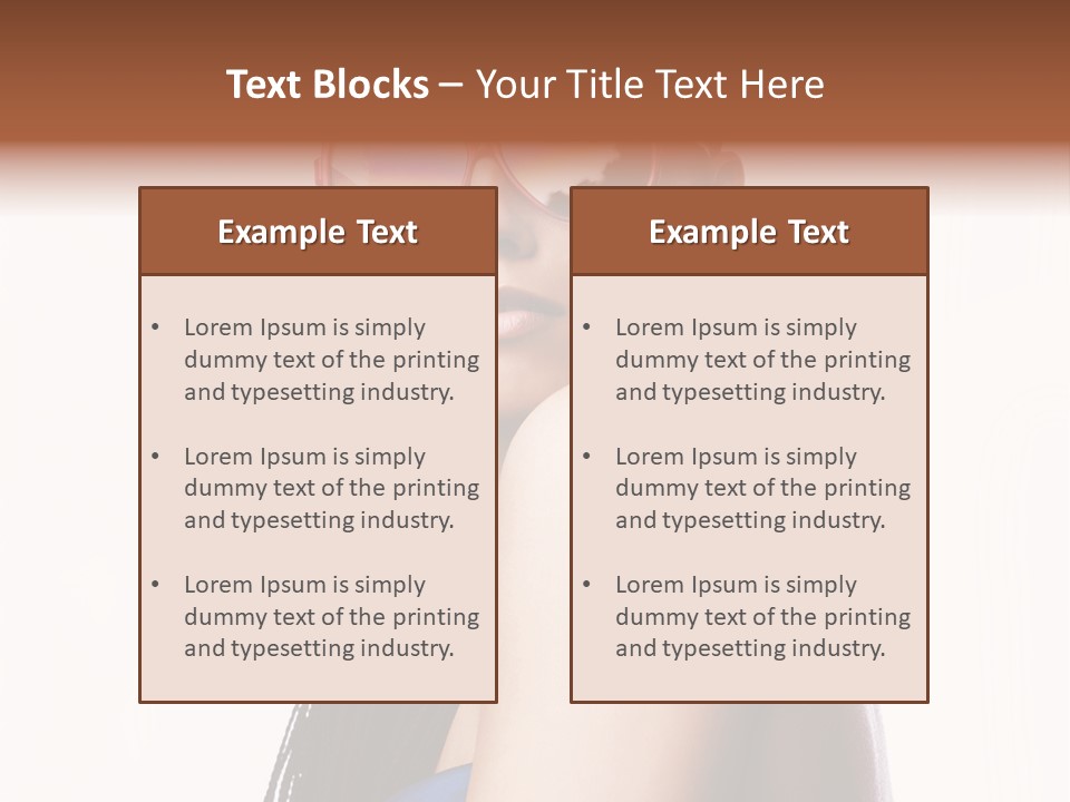 Gorgeou En Uality Eyegla E PowerPoint Template