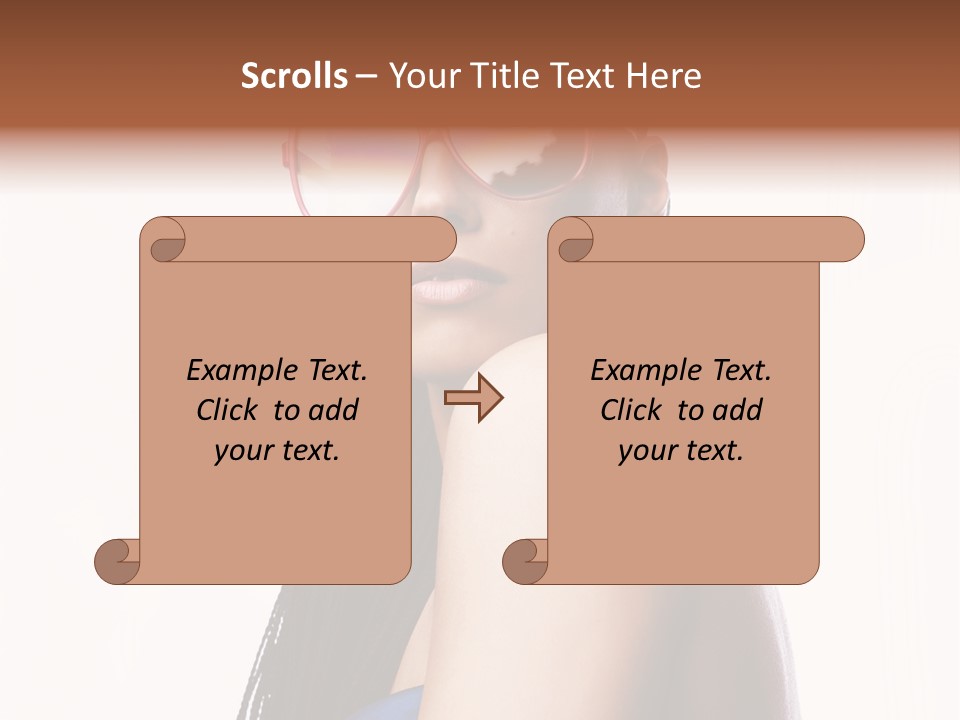 Gorgeou En Uality Eyegla E PowerPoint Template