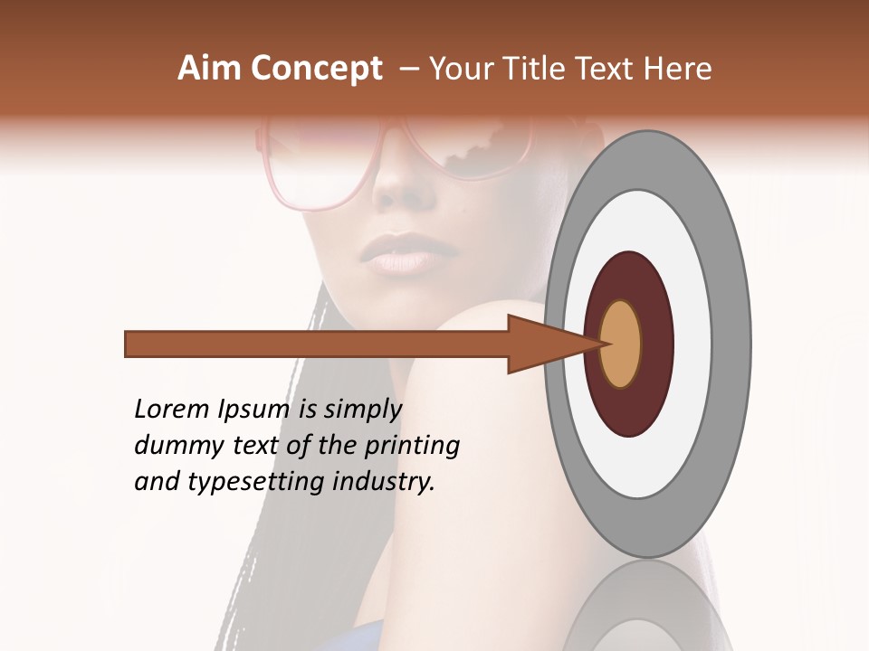 Gorgeou En Uality Eyegla E PowerPoint Template