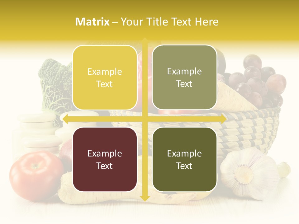 Cucumber Garlic Zucchini PowerPoint Template