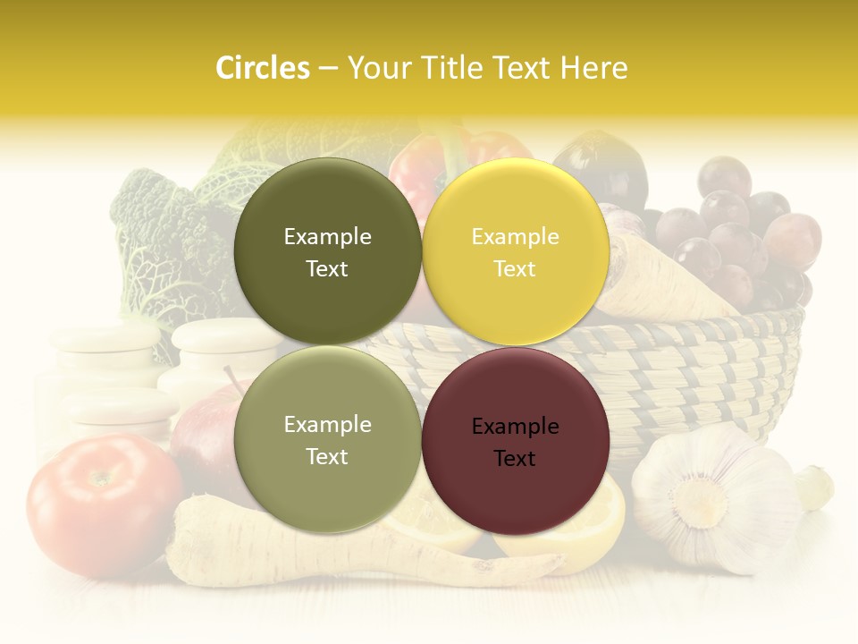 Cucumber Garlic Zucchini PowerPoint Template