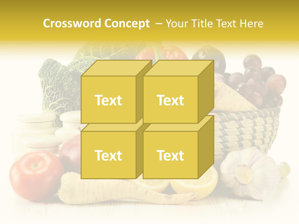 Cucumber Garlic Zucchini PowerPoint Template