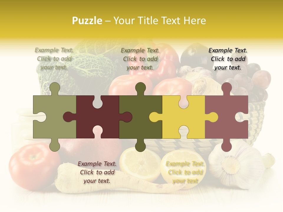Cucumber Garlic Zucchini PowerPoint Template