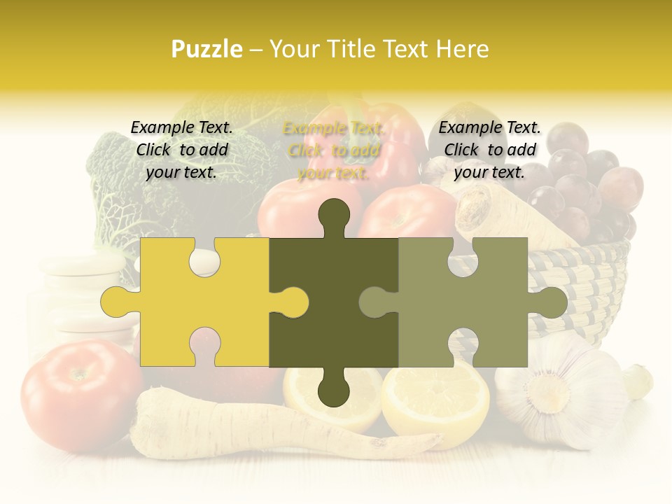 Cucumber Garlic Zucchini PowerPoint Template